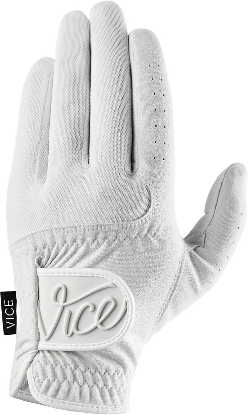 Vice Golf Vice Duro Golf Glove, White (Prior Model) - Image 1